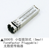 2000年小型装卸式（Small Formfactor Pluggable）光数据传输器