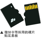 微SD卡等所用的裸片贴装基板