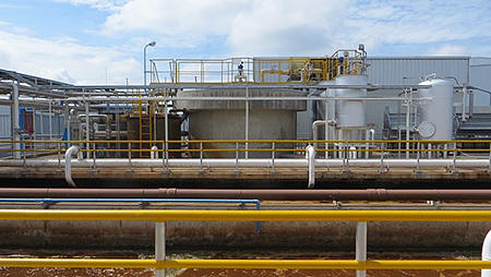 泰国工厂的污水处理装置