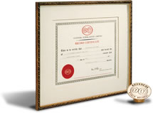 列入1984年版 吉尼斯世界纪录大全的证书