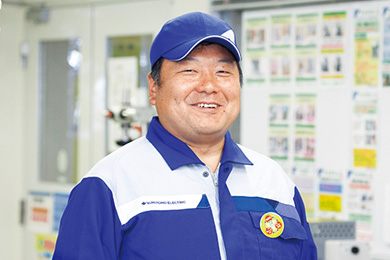 Sumitomo Electric USA, Inc. 野口 航（任职于住友电工Print Circuit株式会社技术部时的照片）
