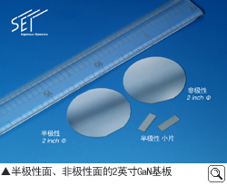 半极性面、非极性面的2英寸GaN基板